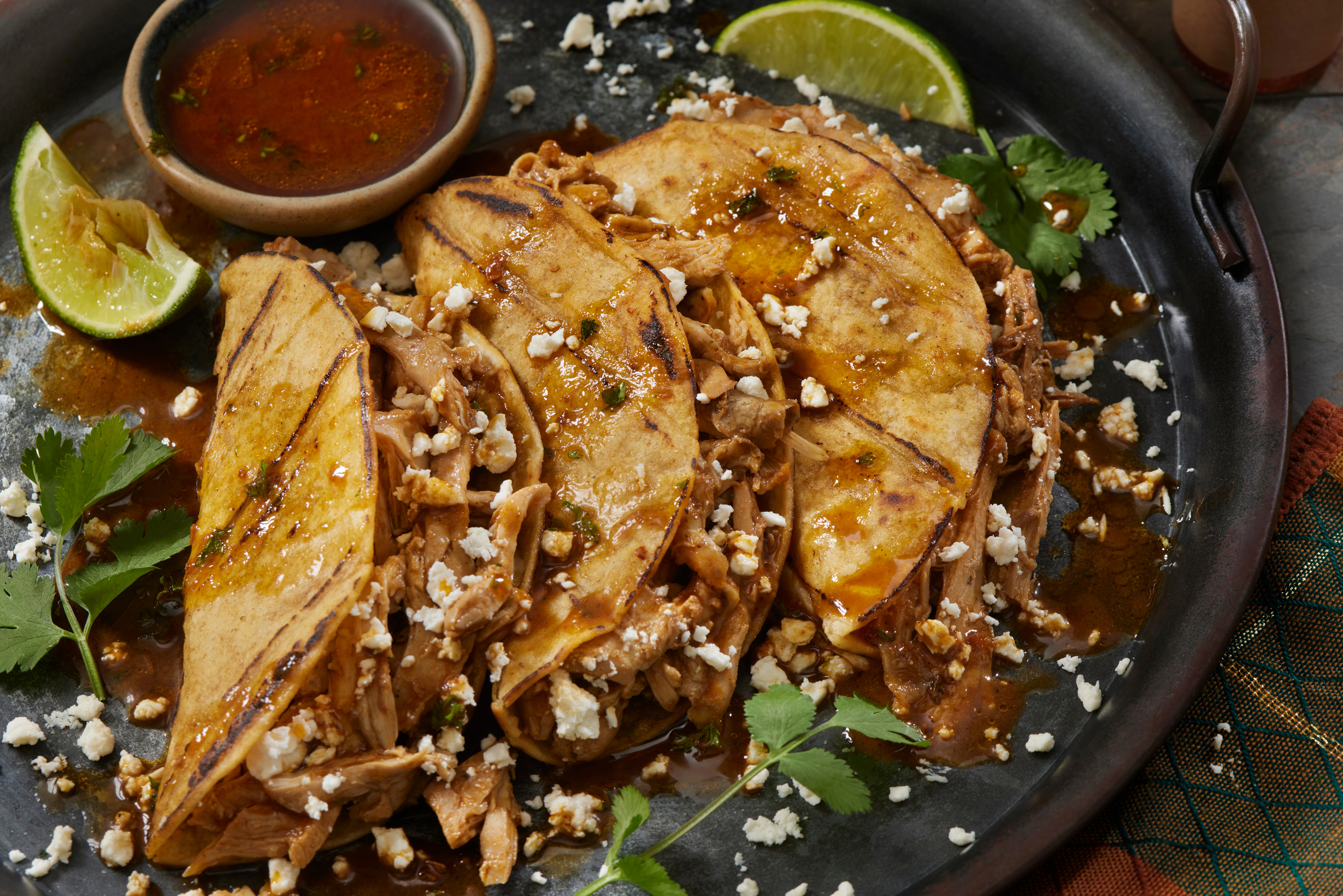 Braised Chicken Birria Tacos